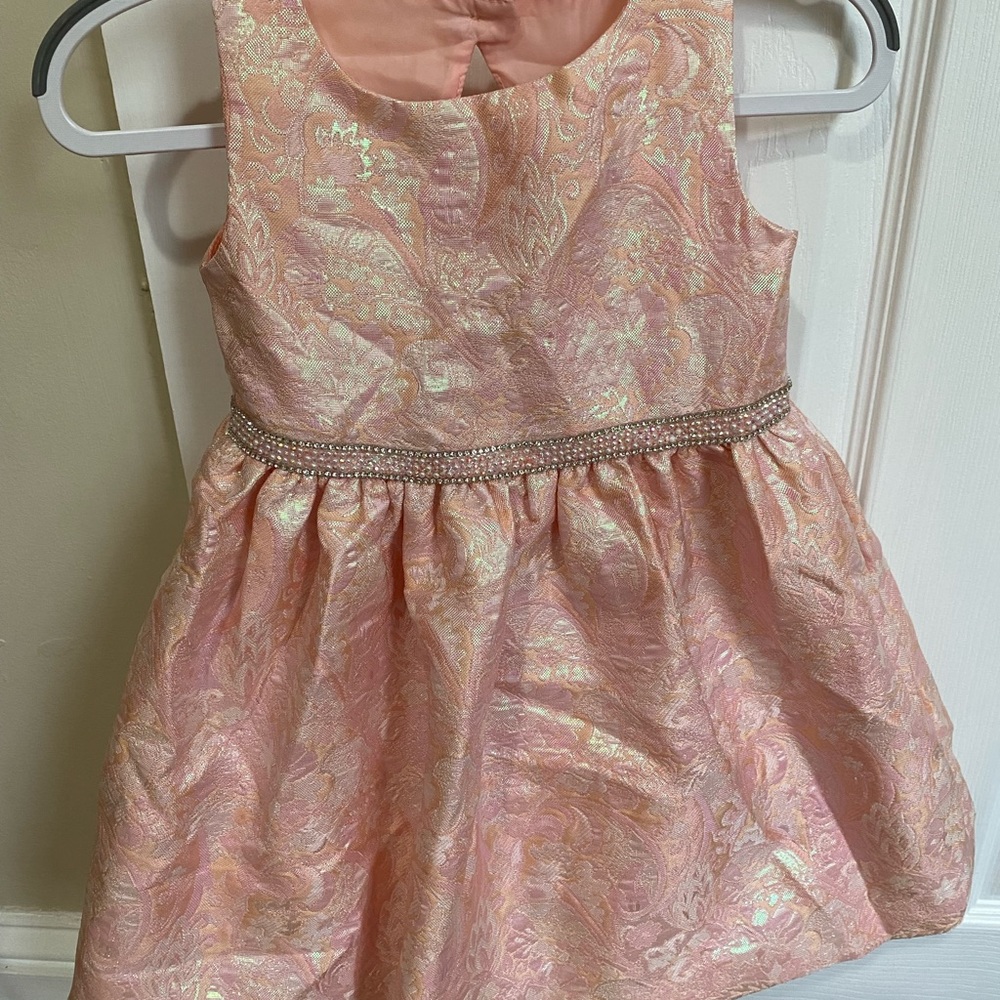 Pink formal sleeveless dress